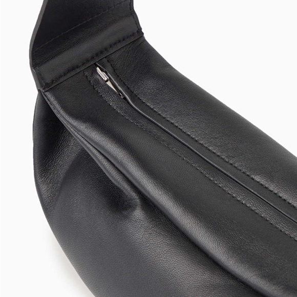 COS Black Leather Crescent Crossbody Bag - Picture 5 of 11